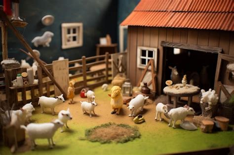 Premium AI Image | Old MacDonald in a farm nursery rhymes scene