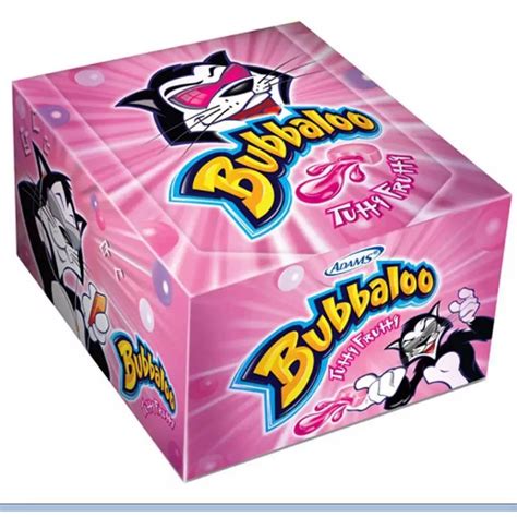 Chiclete Bubbaloo Com Recheio Tutti Frutti 300g C 60 Unidades