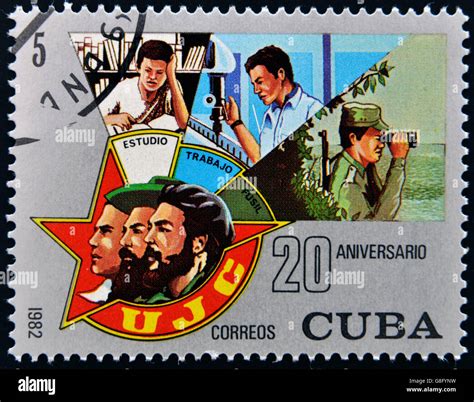 CUBA CIRCA 1982 Stamp Printed In Cuba Shows 20 Anniversary Of