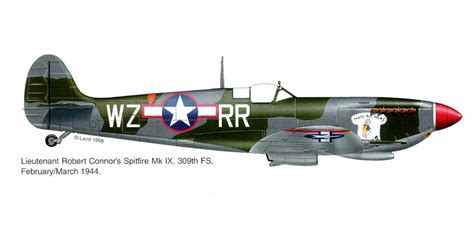 Asisbiz Spitfire Mkixc Usaaf Af Fg Fs Robert Conner Wzrr Italy