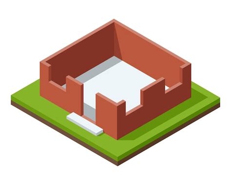 Construcción de viviendas Etapa isométrica Visualización del proceso de