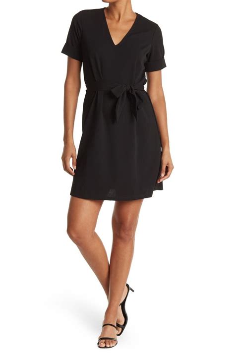 Vanity Room V Neck Short Sleeve Tie Waist Dress Nordstromrack