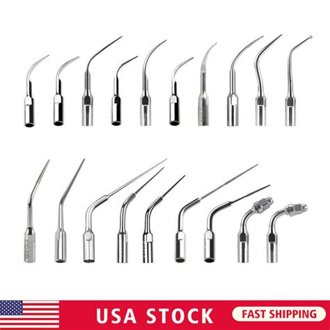 19type 5pcs Dental Ultrasonic Scaler Scaling Endo Perio Tip Fit Ems