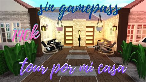 TOUR POR MI CASA CUTE SIN GAMEPASS 140K SPEED BUILD BLOXBURG YouTube