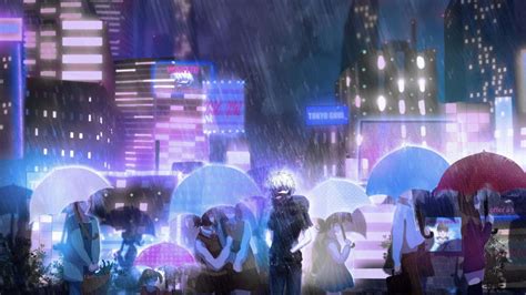 [100+] Anime Rain Backgrounds | Wallpapers.com