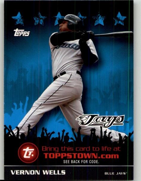 2009 Topps Update Vernon Wells Ticket To ToppsTown Blue Jays EBay