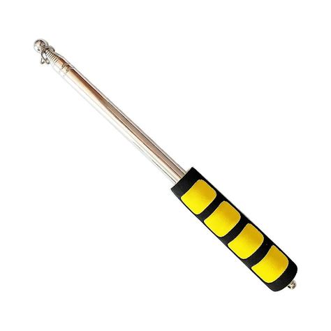 Pullox Feet Telescopic Flagpole Portable Handheld Staff With Clips