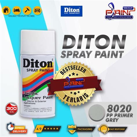 Jual Diton 8020 PP PRIMER GREY Cat Semprot Pylox Samurai Motor Helm