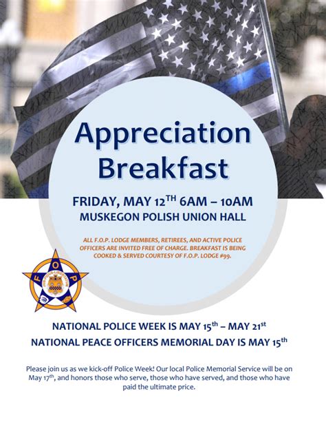 Muskegon Appreciation Breakfast - Michigan FOP