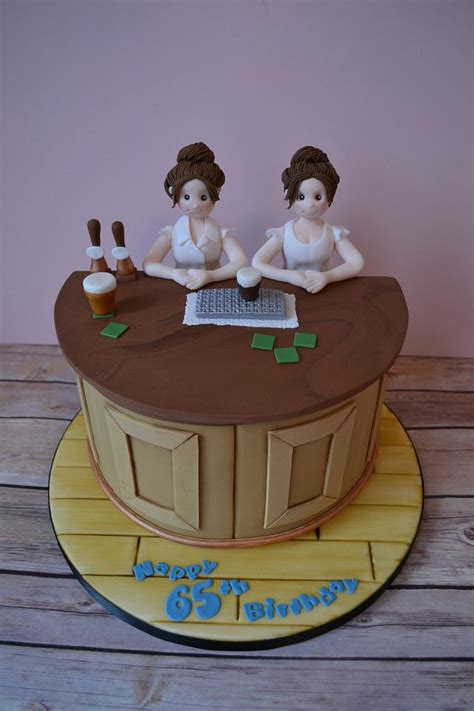 Identical Twins Birthday Decorated Cake By Amae The Cakesdecor