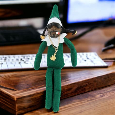 Snoop On A Stoop Christmas Elf Doll Spy On A Bent Christmas Etsy UK