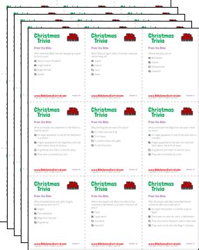 Christmas Trivia Questions & Answers | Free Printable Christmas Trivia Cards