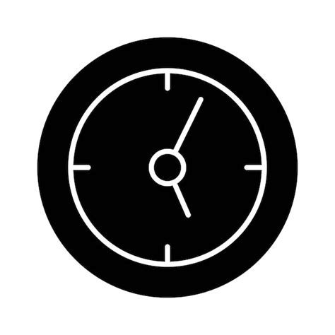 Premium Vector Deadline Clock User Interface Black Icon Button