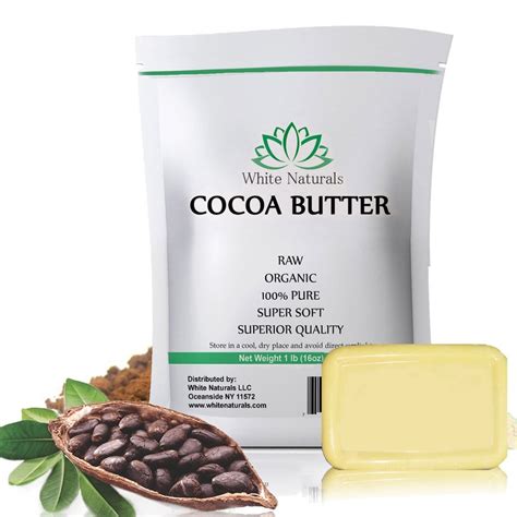 Raw Cocoa Butter Bulk Lb Unrefined Pure Natural Organic Etsy