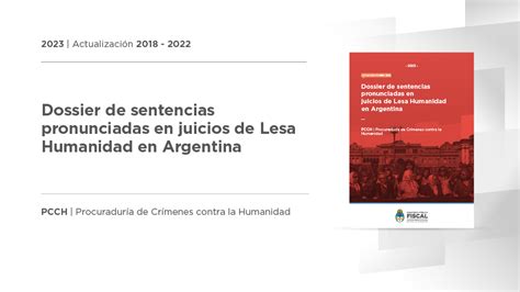 Actualizan El Dossier De Sentencias En Juicios Por Cr Menes De Lesa