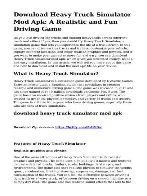 Fillable Online Truck Simulator Driving Games Apps On Google Play Fax