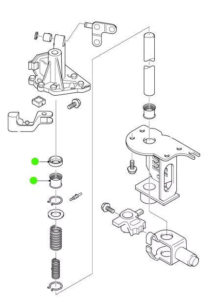 FORD TRANSIT GEARBOX Selector Bearing Seal Repair Kit MK6 MK7