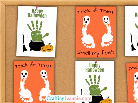 Halloween Handprint Craft (Free Printable) - Crafting Jeannie