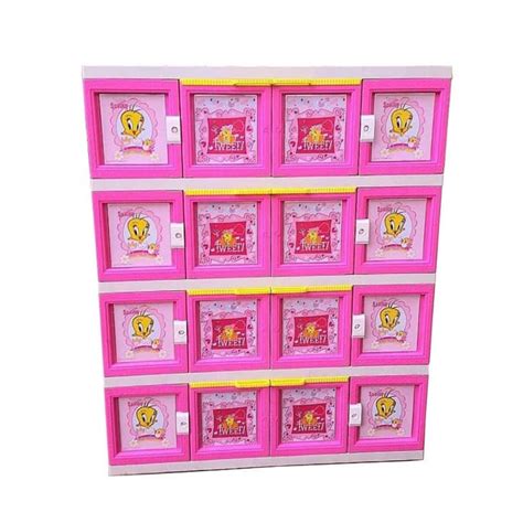 Jual AKAKO Lemari Plastik JUMBO 16 Pintu Susun 4 Motif Cartoon Shopee