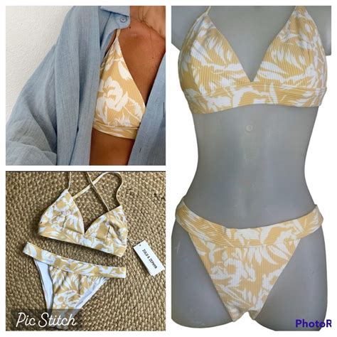 Zulu Zephyr Yellow Bikini Set Swimwear Gem
