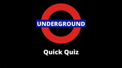 Quick London Underground Quiz Youtube