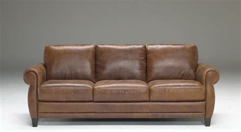 Natuzzi Editions Traditional Leather Sofa B690