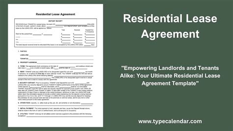 Free Printable Residential Lease Agreement Templates Pdf Excel