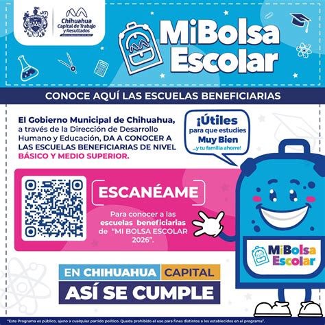 Bolsa Escolar 2026 - Publica Municipio lista de escuelas beneficiadas de “Mi Bolsa Escolar ...