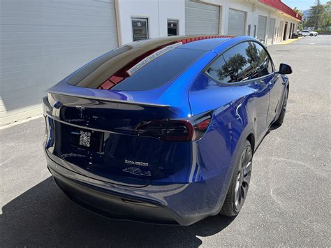 Tesla Model Y Blue Metallic Detailership