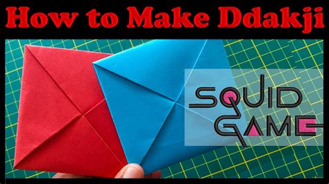 How To Make Squid Game Paper Flip Ddakji Squid Game Netflix Paper