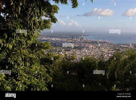 View of the city from Fort George, Port of Spain, Trinidad and Tobago Stock Photo - Alamy