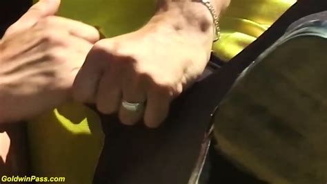 Flexible Hairy Ass Stretched In Public