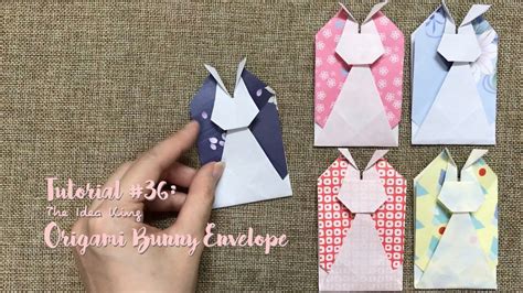 Tutorial #36: Origami Bunny Envelope | The Idea King