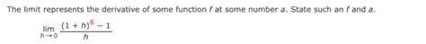 Solved A If F X 7x 3 X2 Find F′ 2 And Use It To Find