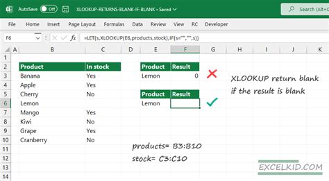 XLOOKUP Return Blank If Blank Excel Bootcamp