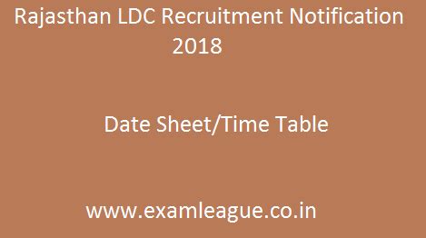 RSMSSB LDC Recruitment Notification 2018 Rajasthan Clerk Vacancy Apply