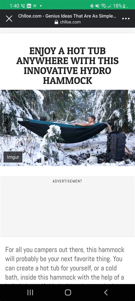 Hammock Hot Tub Hot Tub Enjoyment Hydro