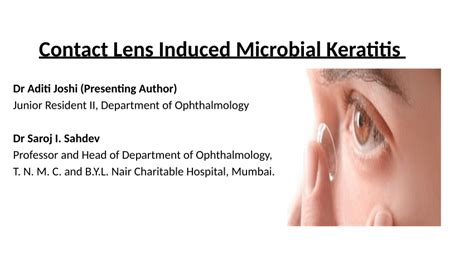 Pdf Contact Lens Induced Infectious Keratitis