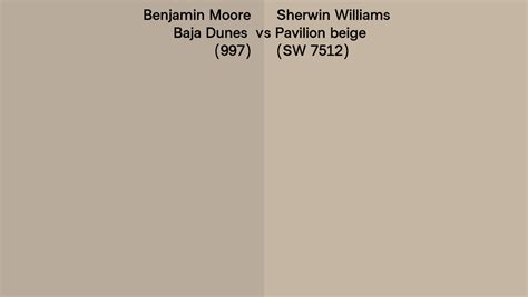 Benjamin Moore Baja Dunes 997 Vs Sherwin Williams Pavilion Beige Sw