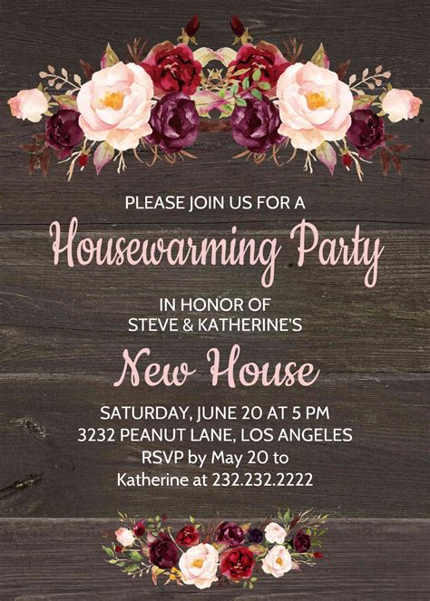 Free Housewarming Invitation Customize Your Favorite House Warming