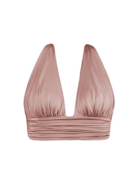 Różowe bikini wiązane dół Malia Missei