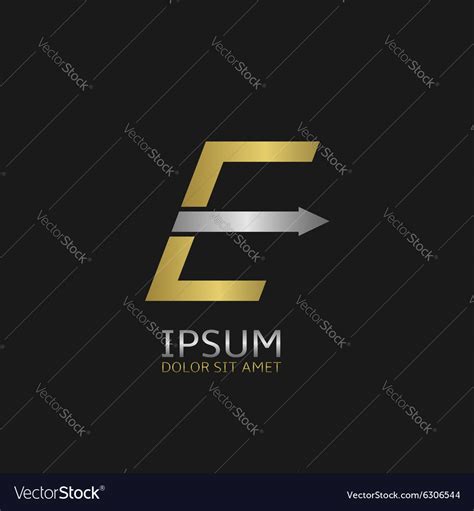 Letter E Logo Royalty Free Vector Image Vectorstock