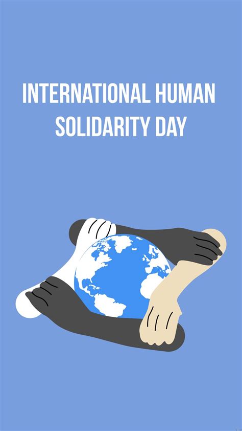 International Human Solidarity Day iPhone Background in EPS, Illustrator, JPG, PSD, PNG, PDF ...