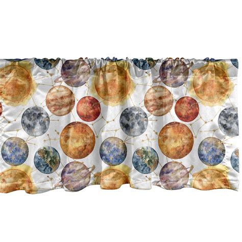 Space Window Valance Galaxy Milky Way Stars And Planets Saturn Jupiter