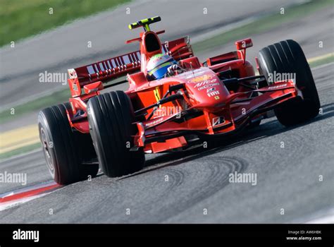 Felipe Massa Bra In The Ferrari F Racecar During Formula Testing