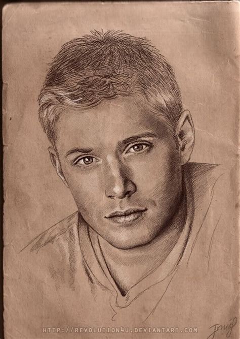 Jensen Ackles As Dean Winchester From Supernatural Fan Art Incredible Detail Supernatural