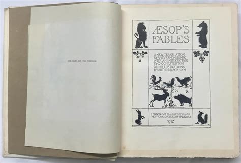 Arthur Rackhams Aesop S Fables Signed Deluxe Limited Edition By Rackham