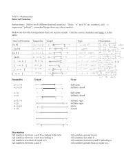 interval notation keypdf myp  mathematics interval notation