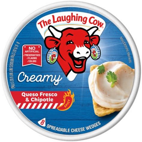 Laughing Cow Creamy Queso Fresco And Chipotle Spreadable Cheese Wedges 6