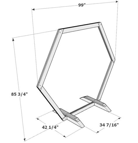 Portable Hexagon Wedding Arbor DIY Plans Collapsible Arch Build